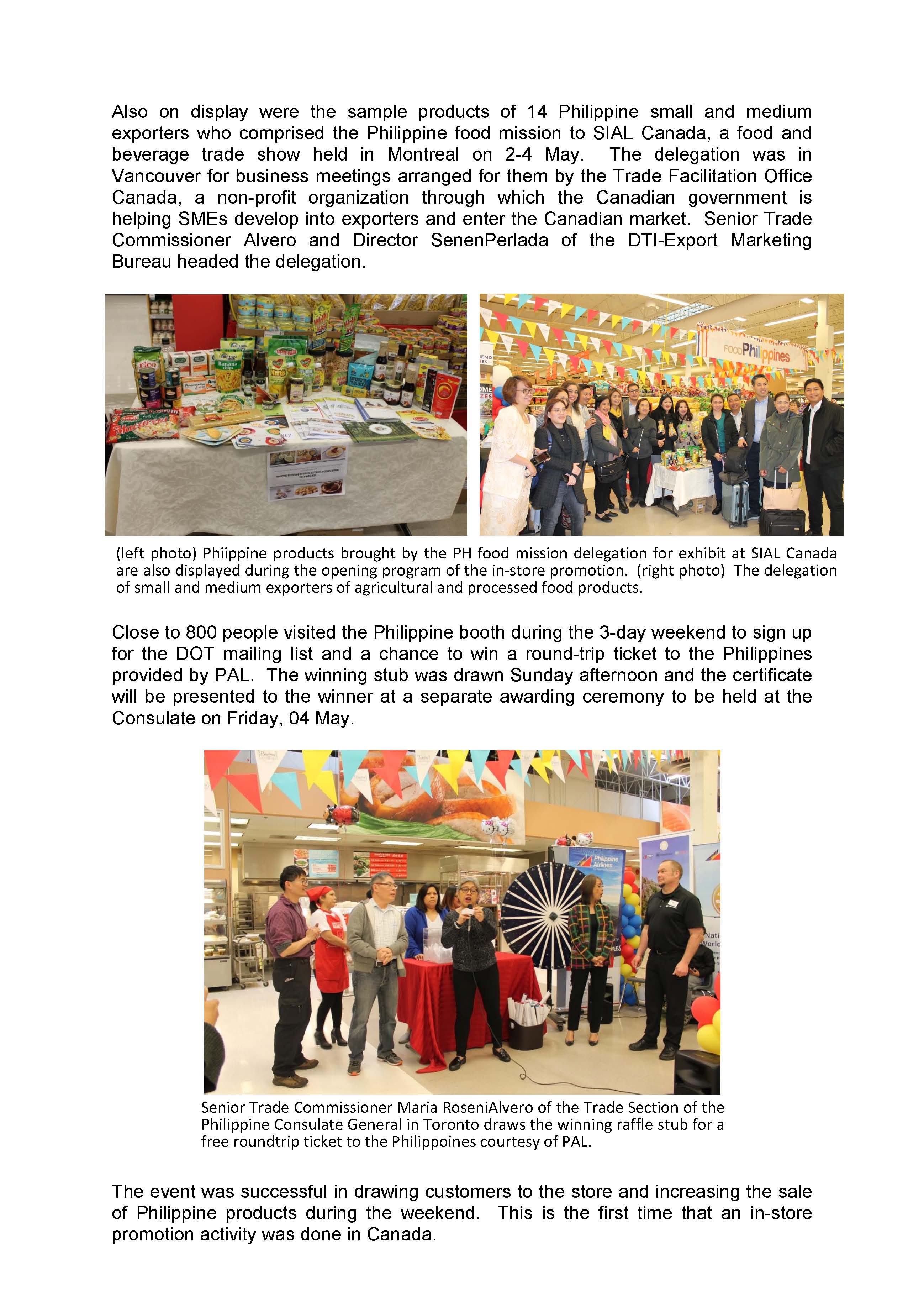 Press Release on PriceSmart In Store Promotion Page 4